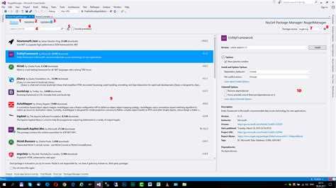 Как добавить и настроить источники NuGet