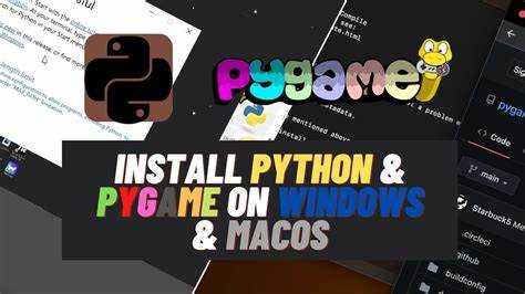 Загрузка и установка pygame через командную строку