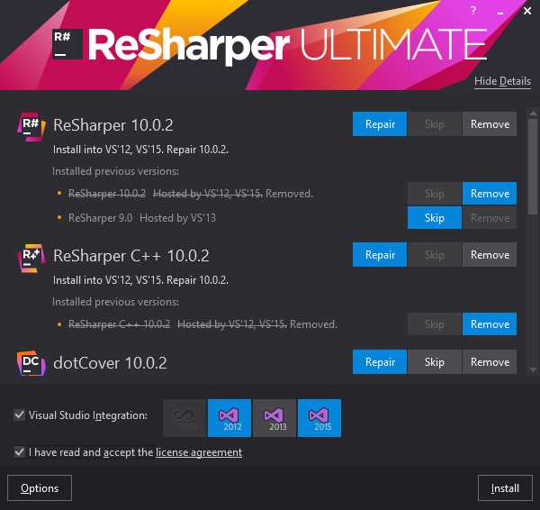 Конфигурация горячих клавиш и настроек для удобства работы с Resharper