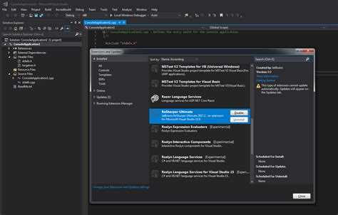 Как установить resharper в visual studio 2019