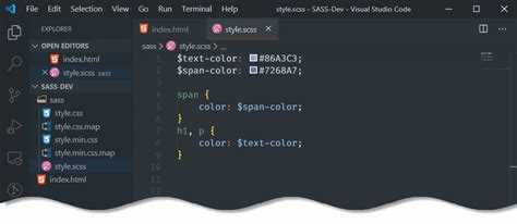 Как установить sass в visual studio code