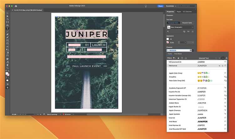 Как избежать конфликтов между шрифтами в InDesign