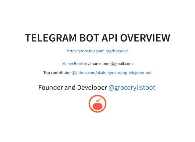 Как установить telegram bot api