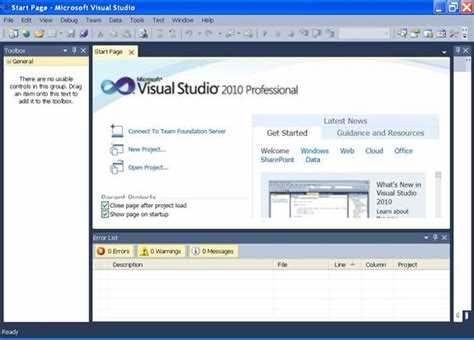 Активация Visual Studio 2010 после установки