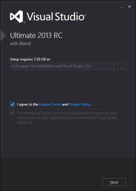 Где скачать установочный файл Visual Studio 2013