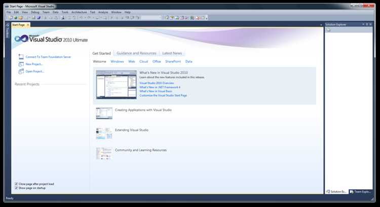 Как установить visual studio net 2010