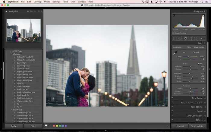 Настройка путей к профилям камеры в Lightroom