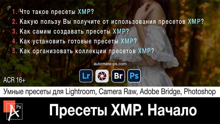 Ручная установка XMP-пресетов в файловую систему