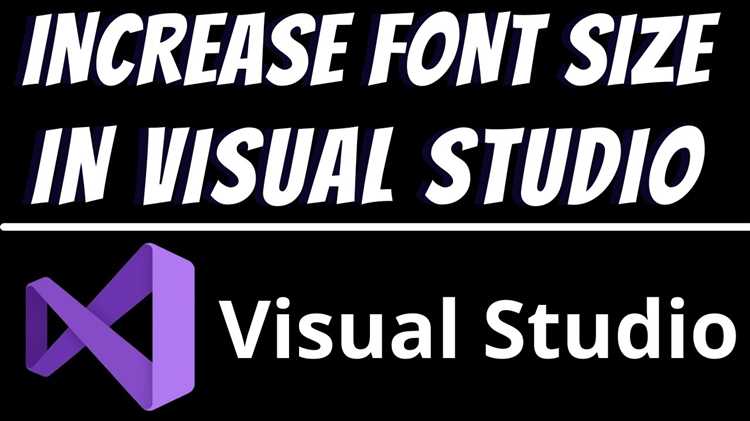 Как увеличить шрифт в visual studio 2019