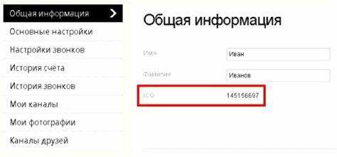Поиск UIN в настройках профиля ICQ