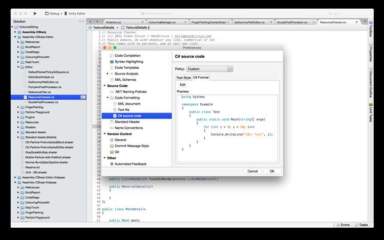 Для отладки Unity-скриптов в MonoDevelop необходимо настроить интеграцию с Unity. После установки MonoDevelop в настройках Unity укажите его как внешний редактор кода. При запуске игры в режиме Play в Unity активируйте «Attach to Process» в MonoDevelop, выбрав процесс Unity Editor.