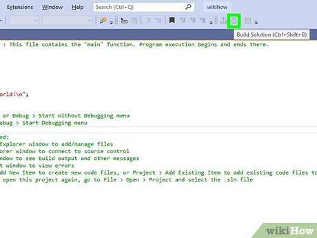 Как в visual studio скомпилировать exe файл