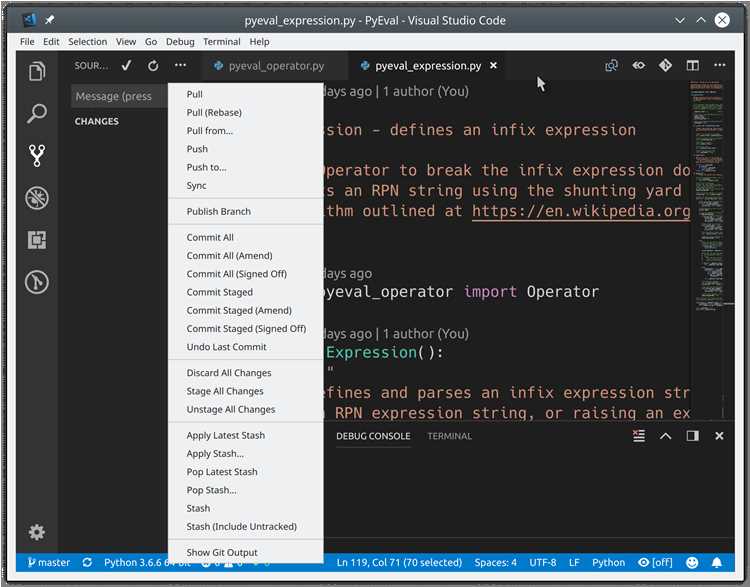 Как в visual studio запустить код python
