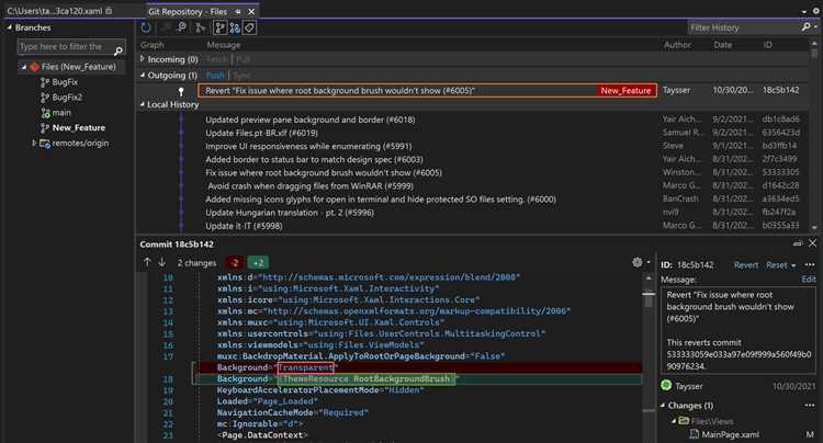 Отключение репозитория через интерфейс Team Explorer