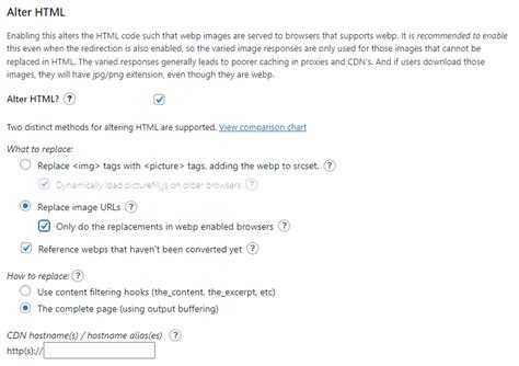 Как включить поддержку webp wordpress