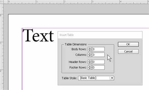 Как вставить текст в indesign