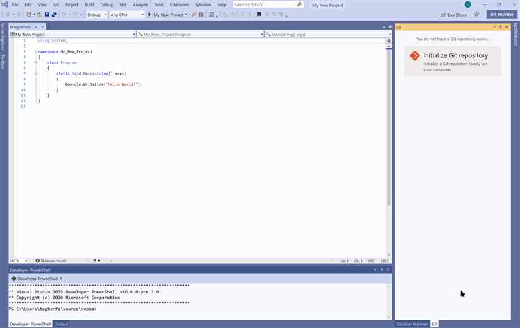 Как залить код на github visual studio
