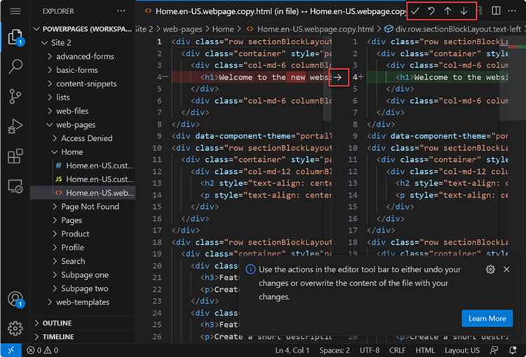 Поиск и устранение ошибок при запуске сайта в Visual Studio Code