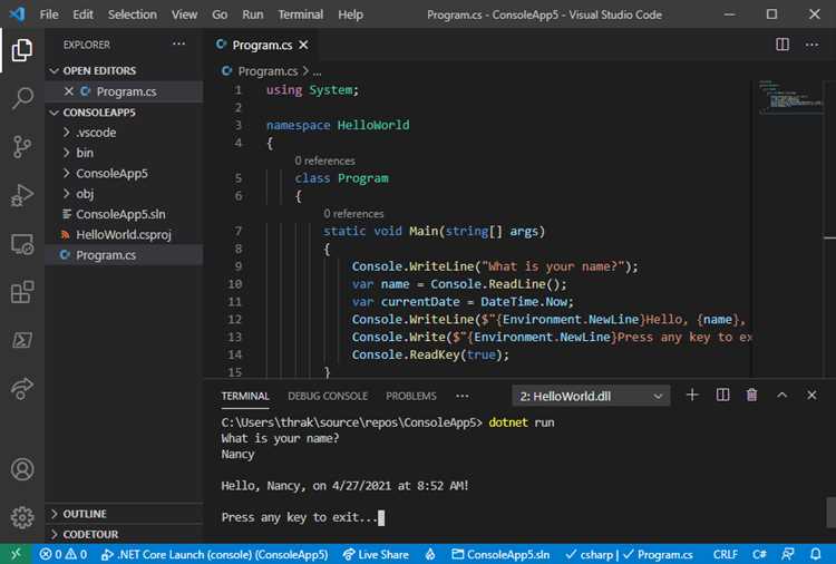 Проверка доступности команды code в терминале на всех платформах