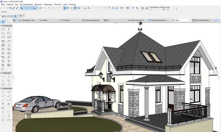 Основные инструменты Archicad для работы с 2D и 3D моделями