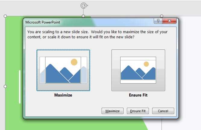 Какой размер в презентации powerpoint