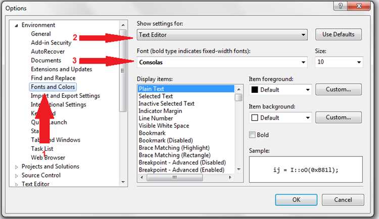 Использование моноширинных шрифтов в Visual Studio: преимущества и недостатки