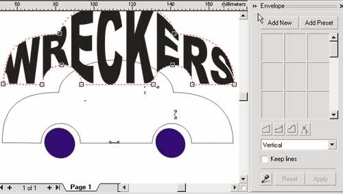 Работа с текстом на кривых и преобразование в контуры