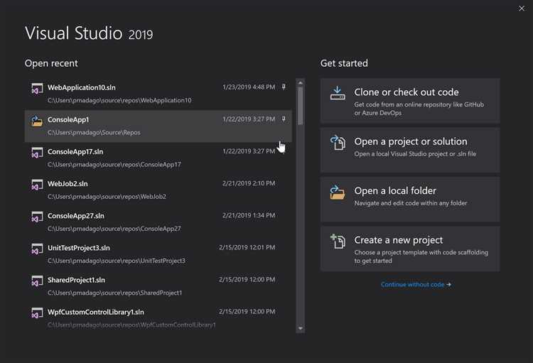 Ресурсы, которые использует Visual Studio 2019 при установке
