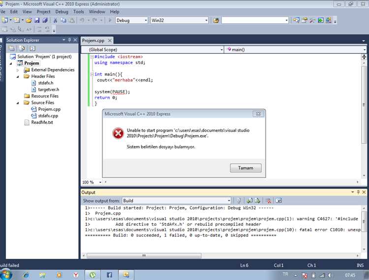 Настройка среды разработки для C# в Visual Studio 2019