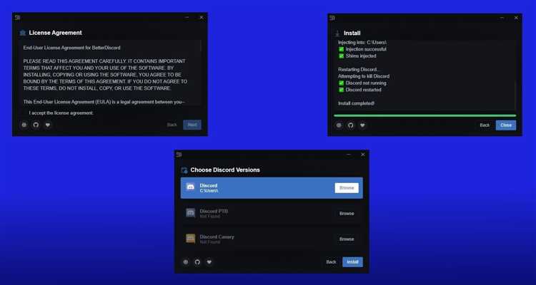 Использование настроек BetterDiscord для быстрого доступа к папке с плагинами