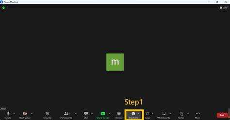 Где поднять руку в zoom