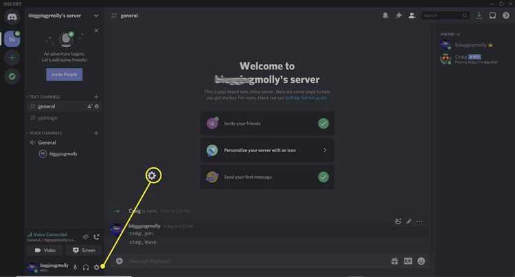 Активация функции TTS в параметрах Discord