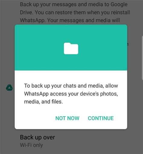 Исправление ошибок восстановления из локальных файлов WhatsApp Backup