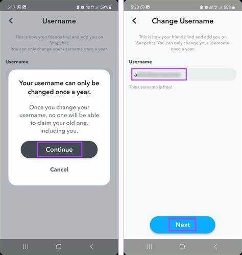 Где найти настройку смены имени пользователя в приложении Snapchat