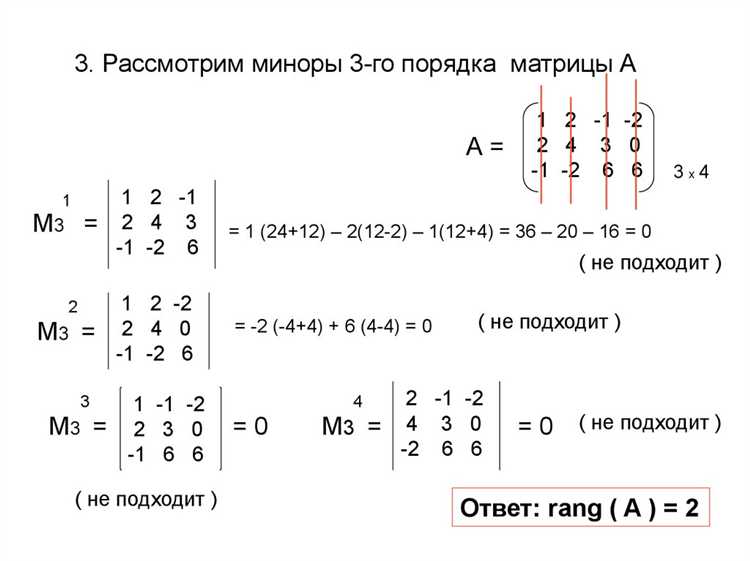 Диагностика ошибок при вычислении ранга в MATLAB