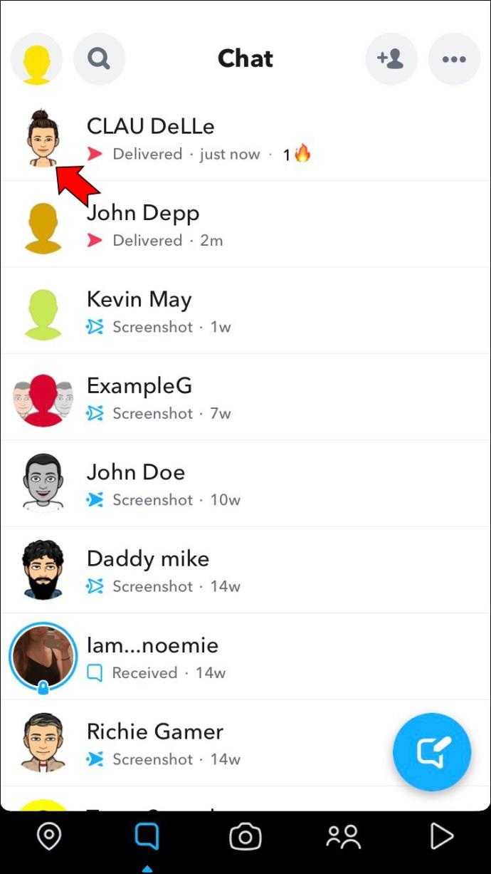Поиск через номер телефона в приложении Snapchat