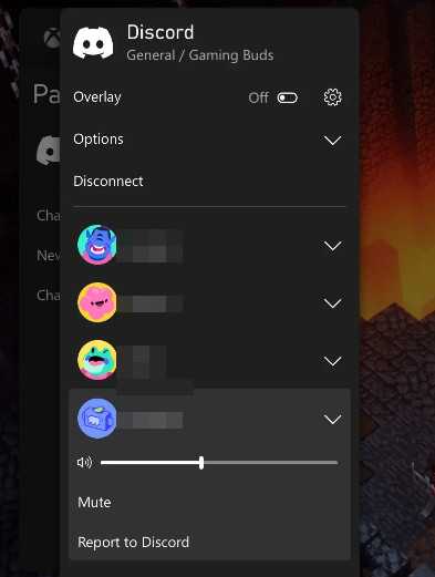Использование мобильного приложения Discord для управления сессией на Xbox