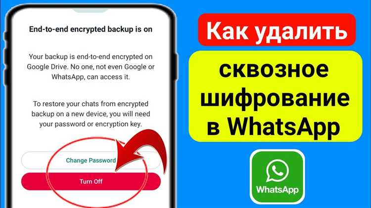 Подготовка резервной копии перед отключением шифрования