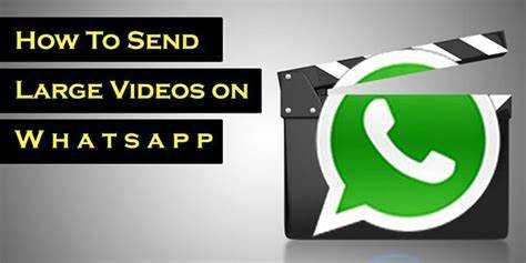 Как отправить длинное видео в whatsapp
