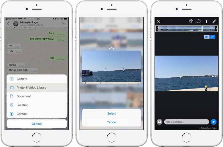 Как отправить live фото с iphone whatsapp