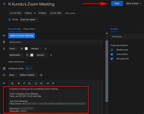 Как отправить приглашение в zoom