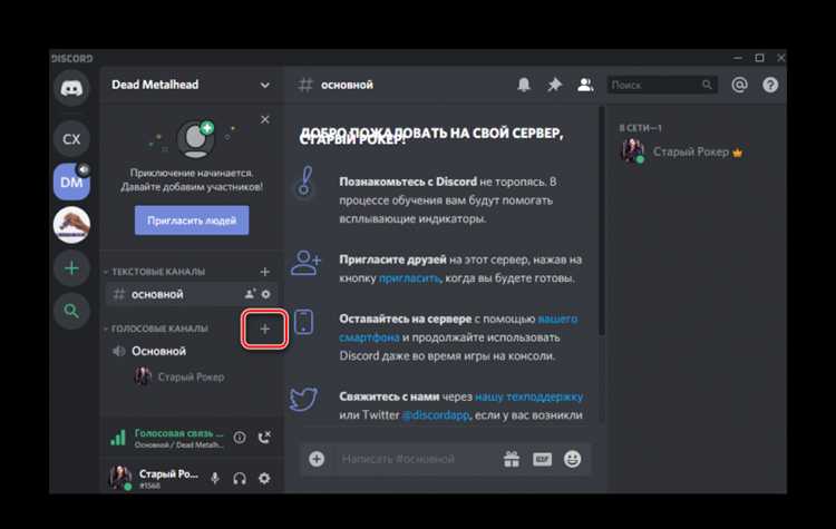 Подключение бота к серверу Discord