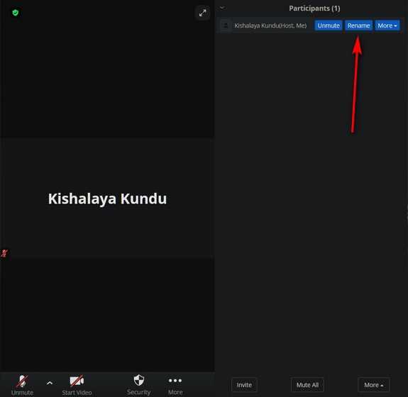 Как изменить имя перед входом в конференцию через приложение Zoom