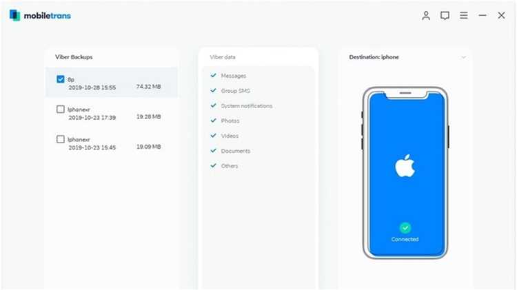 Порядок восстановления чатов Viber при первом запуске на новом устройстве