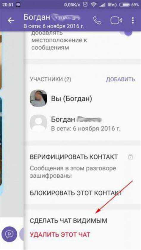 Где искать скрытые чаты в приложении Viber на iPhone