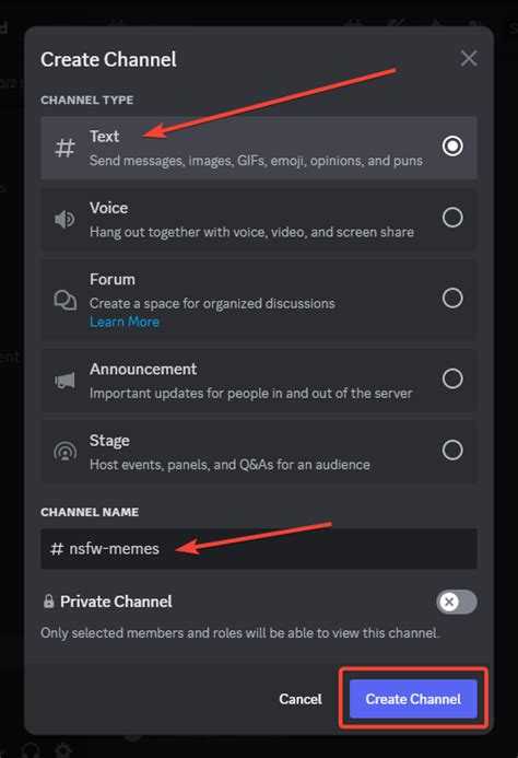 Как сделать nswf канал в discord