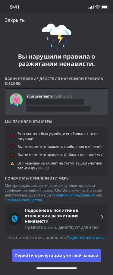Как вручную выдать предупреждение пользователю в чате