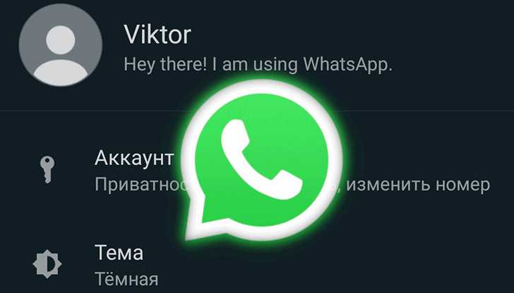 Проверка версии WhatsApp перед активацией темной темы