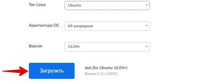 Установка Zoom с помощью dpkg