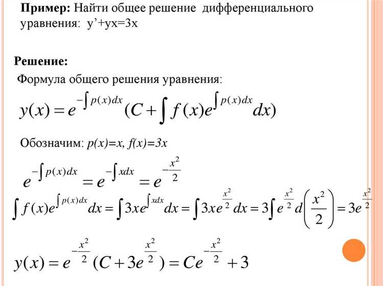 Построение графиков решений дифференциальных уравнений